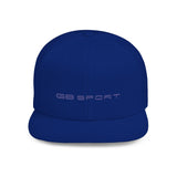Stylish G8 Sport Flat Bill Snapback Cap - Trendy White Hat for Sport and Casual Wear