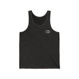 Minimalist Black Unisex Jersey Tank - Comfortable Casual Wear