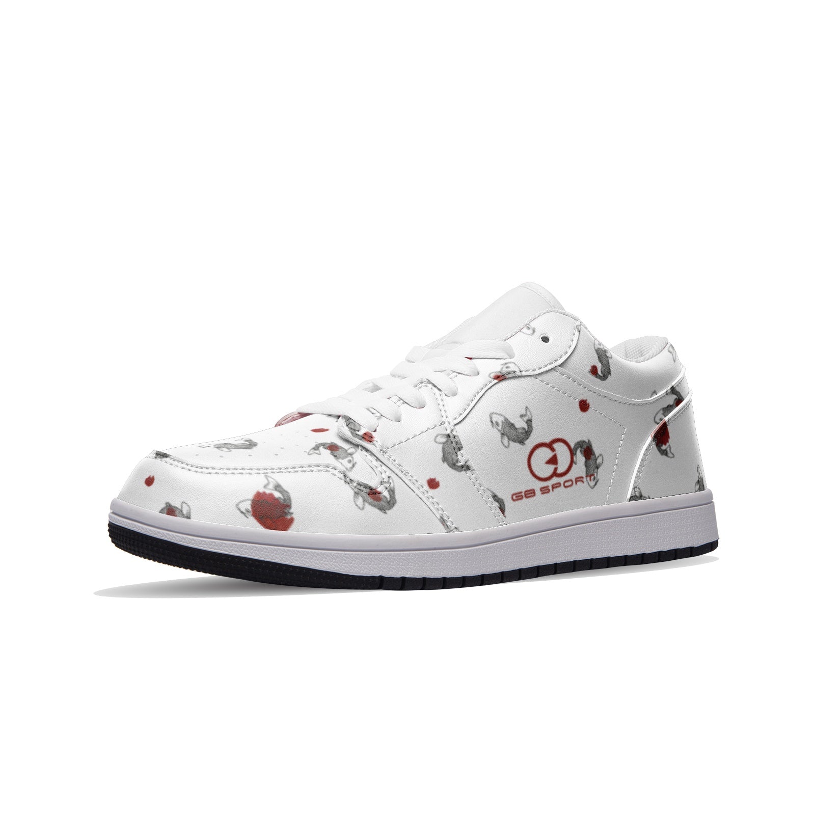 forward design meets everyday comfort Fish Design Unisex Low Top Leather Sneakers