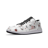 forward design meets everyday comfort Fish Design Unisex Low Top Leather Sneakers