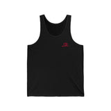 Trendy Unisex Jersey Tank Top with Minimalist Design