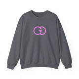 Modern Minimalist Unisex Crewneck Sweatshirt with Pink Loop Design