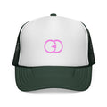 Stylish Pink Logo Trucker Cap - Perfect for Outdoor Adventures and Casual Days