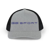 GB Sport Embroidered Snapback Trucker Cap - Casual Style for Sports and Outdoors