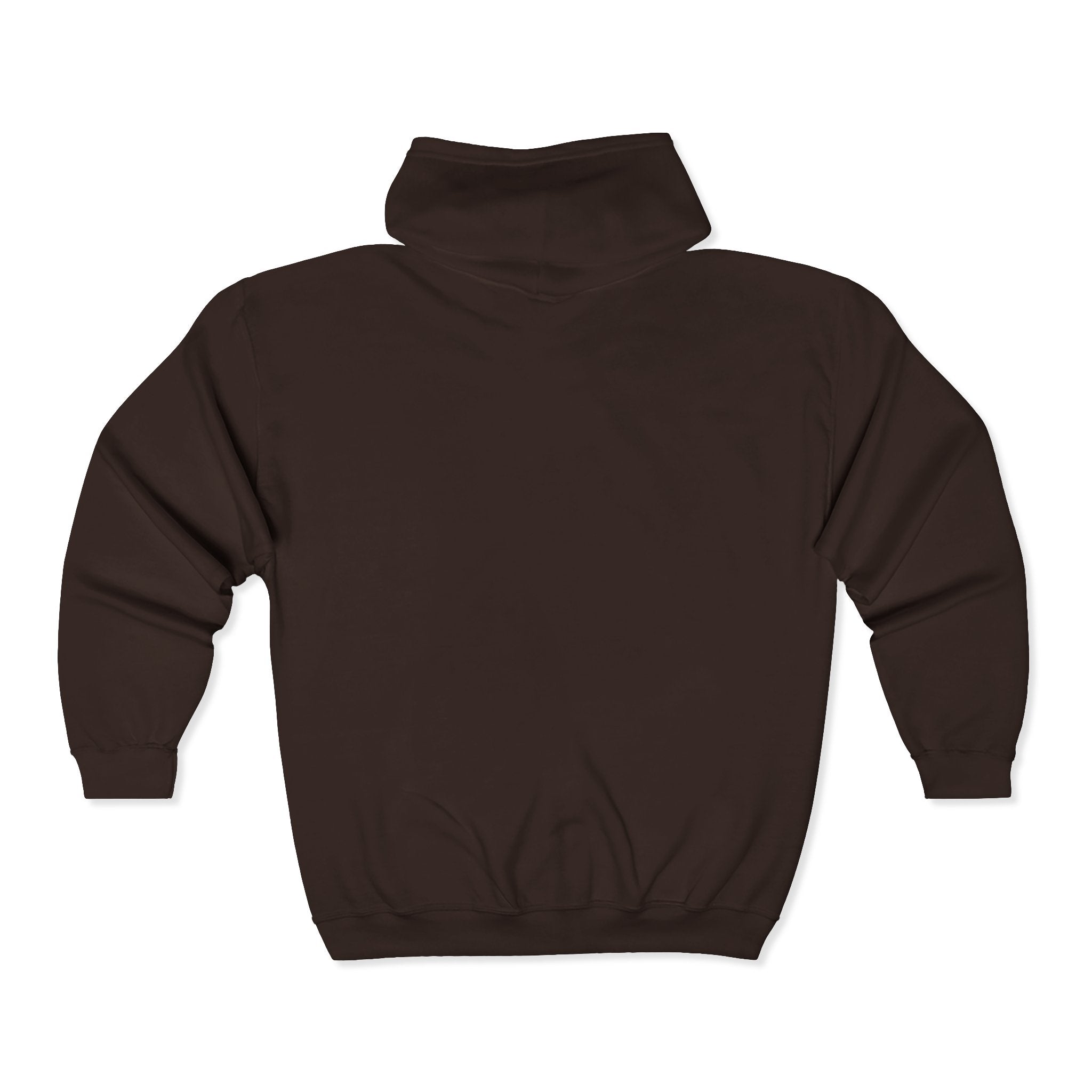 Dark Brown_hoodie_zip_up