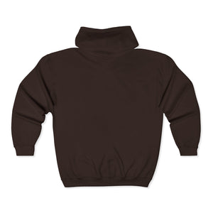 Dark Brown_hoodie_zip_up