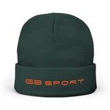 Green Knit Beanie (Embroidery)