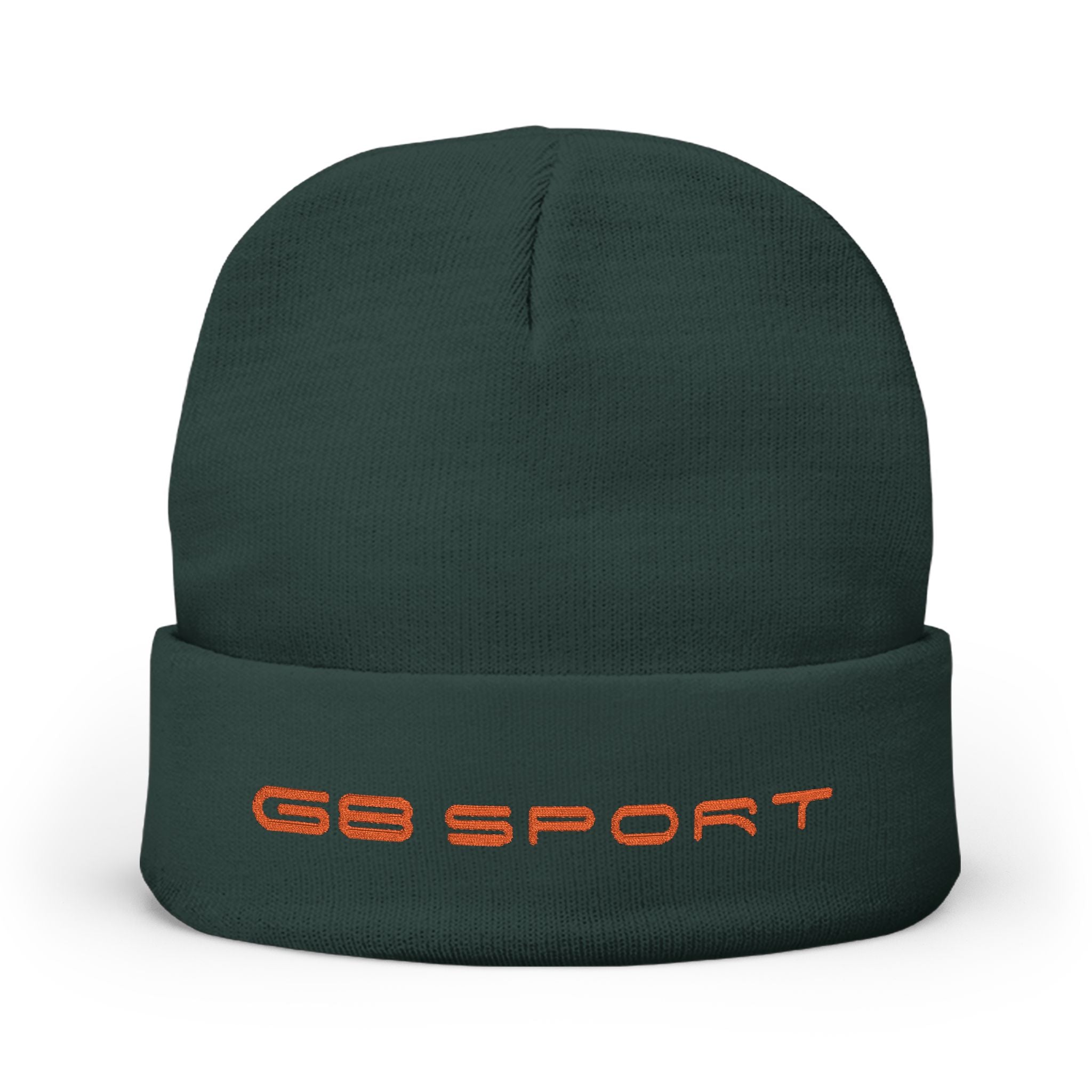 Green Knit Beanie (Embroidery)