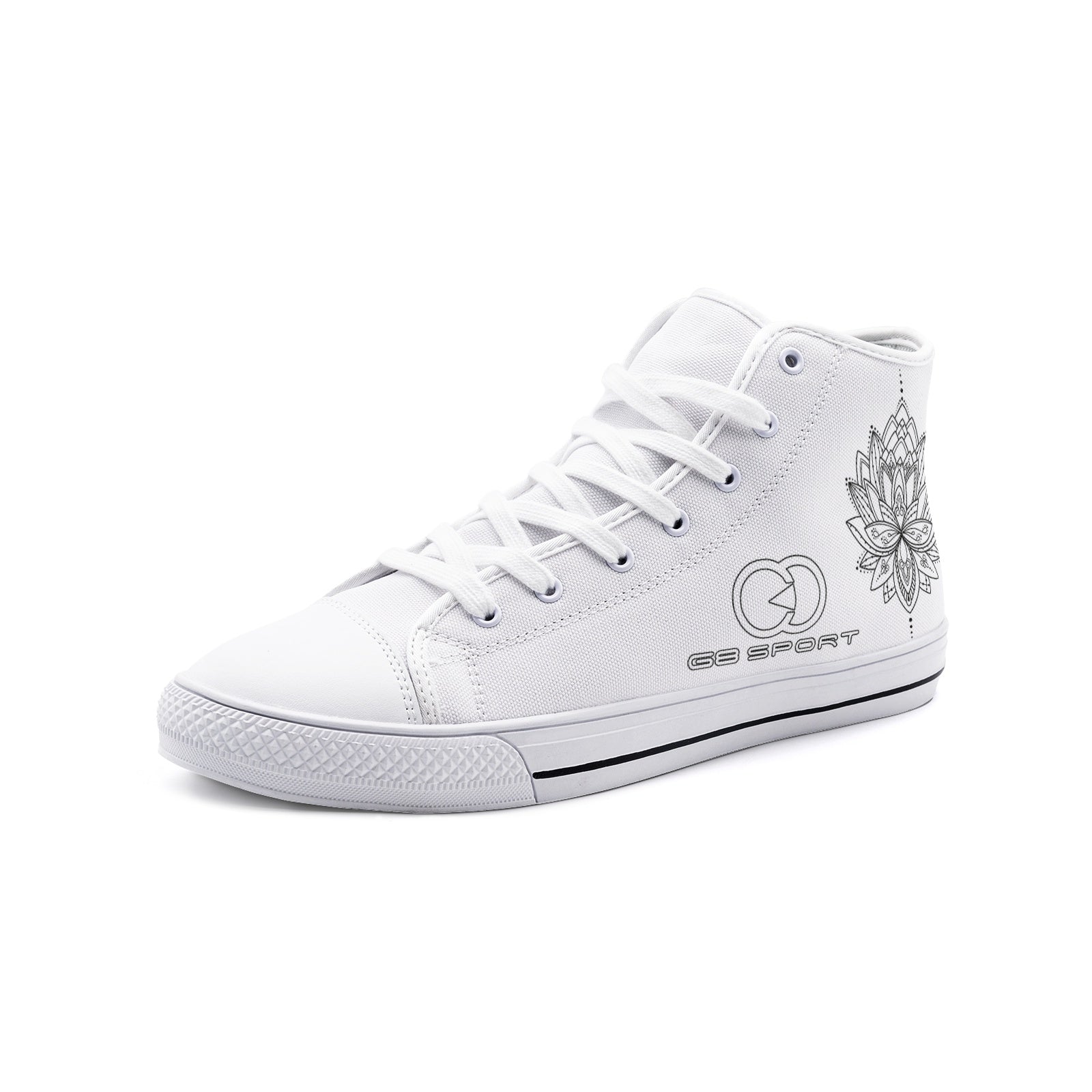 High top canvas shoes