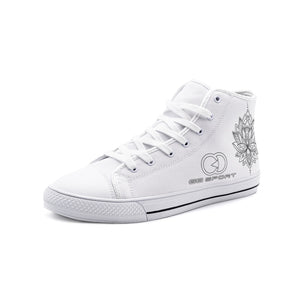 High top canvas shoes