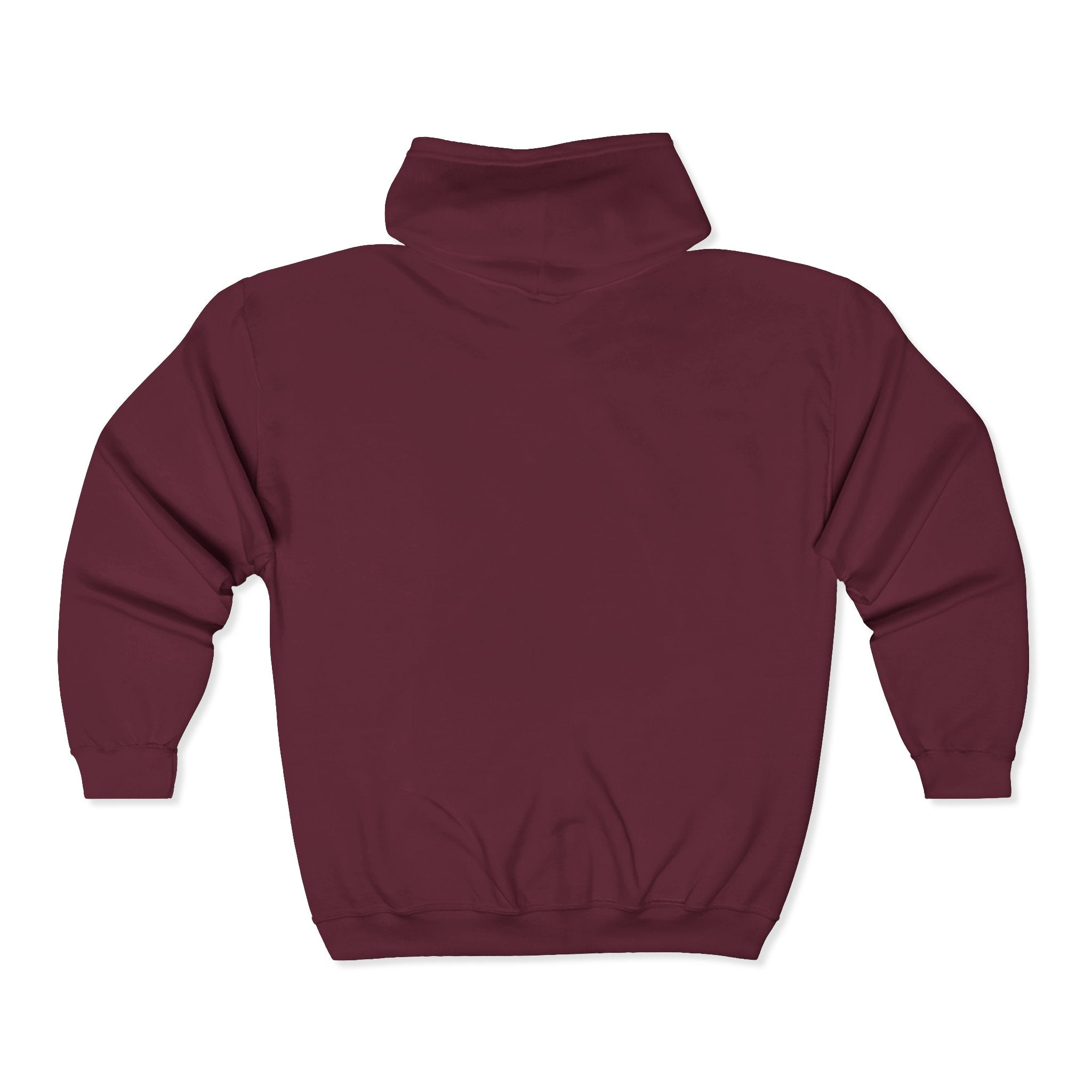 Maroon hoodie zip up