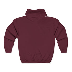 Maroon hoodie zip up