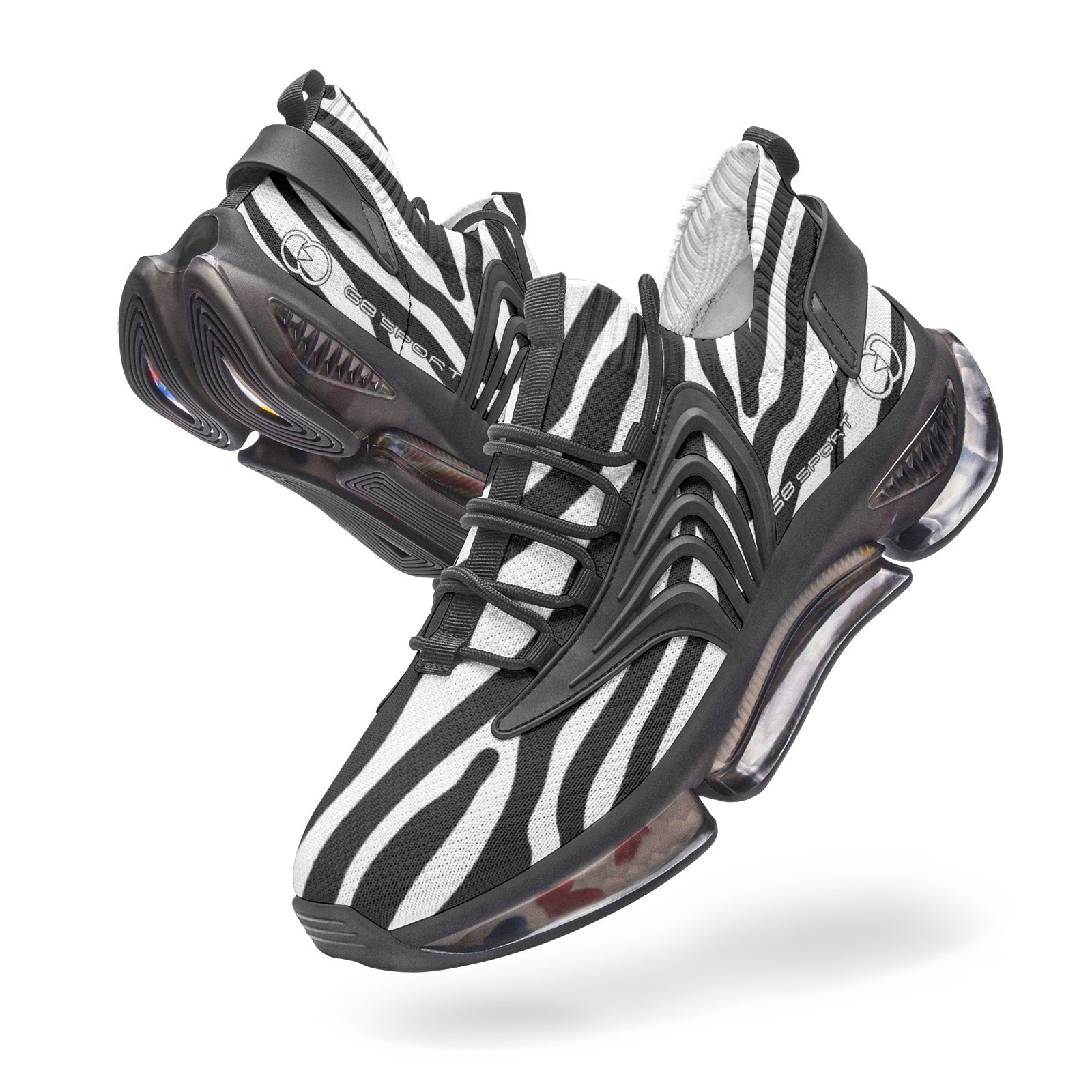 black athletic shoe
