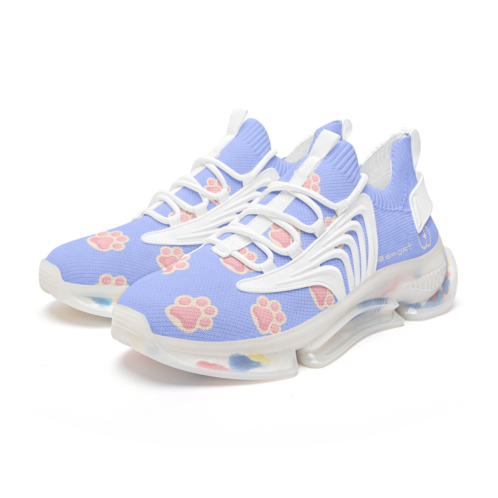 One Collection, Endless Choices style is for everyone Paw  Print Unisex Low Top Mesh Sneakers