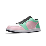 Step Into Comfort, Style, and Confidence Pink Color Unisex Low Top Leather Sneakers