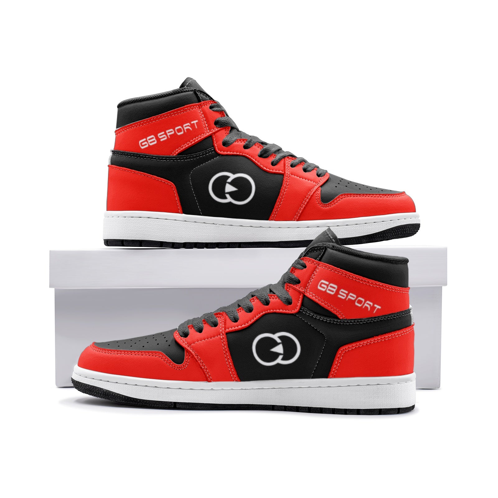 Luxury redefined with comfort Red and Black Unisex Sneaker TR