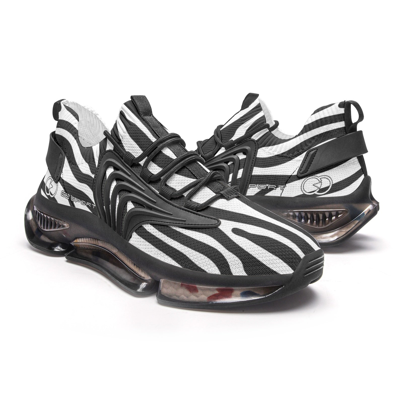 striped sneakers