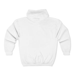 white hoodie zip up